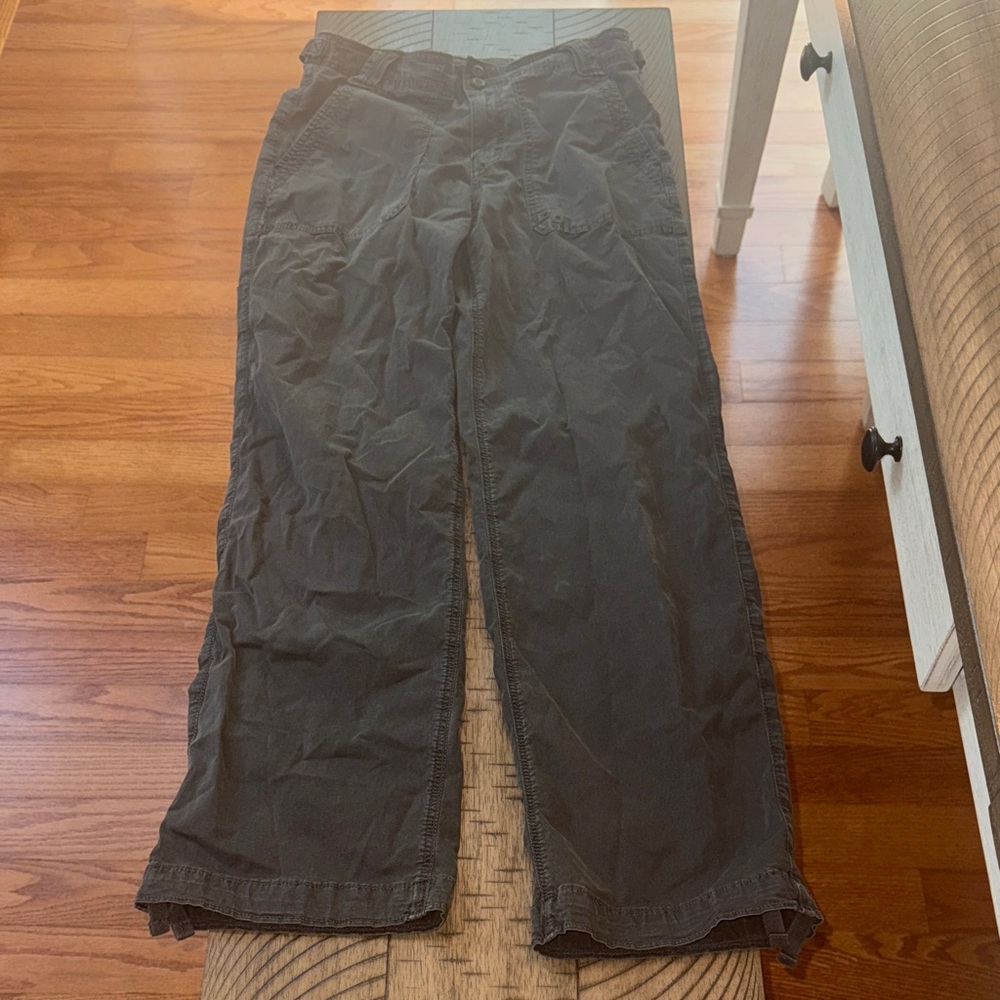 American Eagle Stretch High Waisted Stovepipe pants, dark grey size 2